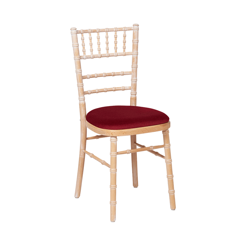 Chaise Natura avec galette bordeaux