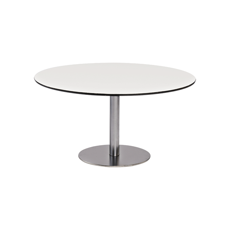 Table basse Brio blanche Ø 75 cm H 40 cm