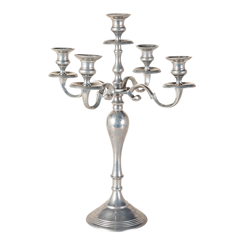 Chandelier mat 5 feux H 52 cm