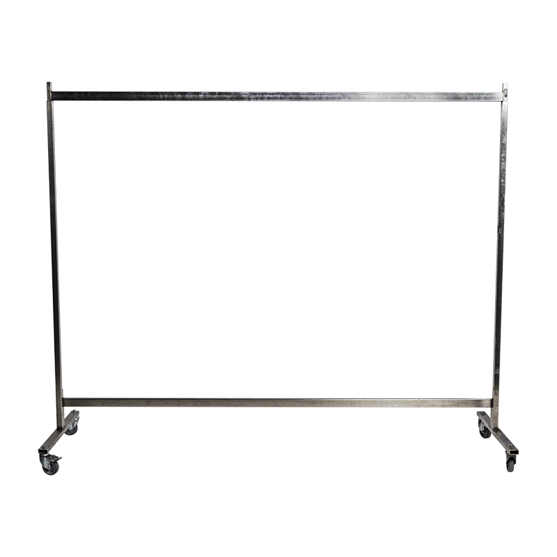 Tringle H 160 cm avec 45 cintres plastique