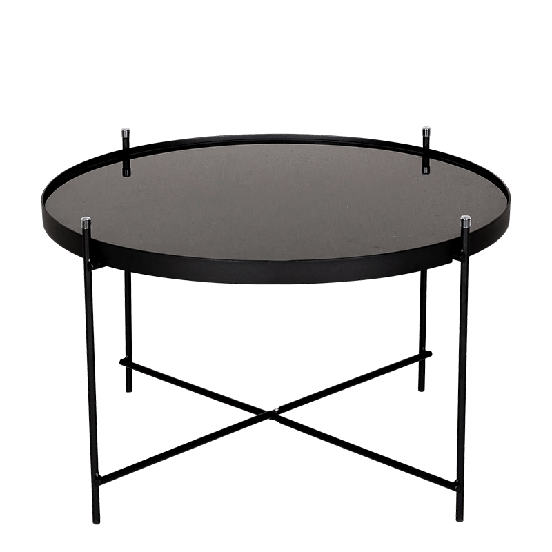 Table basse Filor noire Ø 62,5 cm H 40 cm
