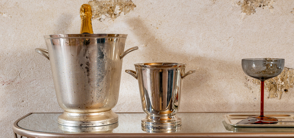 Cocktail aux éclats dorés