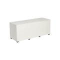 Pouf Taylor blanc 120 x 40 x H 48 cm