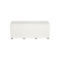 Pouf Taylor blanc 120 x 40 x H 48 cm