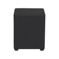 Pouf Kidman noir 40 x 40 cm H 48 cm