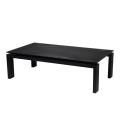 Table basse Wings noire 130 x 70 x H 38 cm