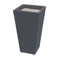 Cendrier colonne évasé anthracite H 75 cm