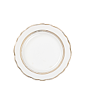 Petite assiette Vintage blanche et dorée Ø 18-20 cm