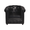 Club Chesterfield noir 82 x 75 cm H 75 cm