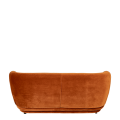 Canapé velours Elton terracotta 78 x 170 cm H 70 cm