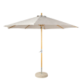 Parasol droit Ø 300 cm rond Noisette