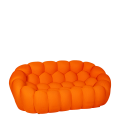 Canapé Bulle orange 115 x 195 cm H 78 cm