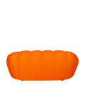 Canapé Bulle orange 115 x 195 cm H 78 cm