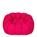 Fauteuil Bulle framboise 115 x 118 cm H 78 cm