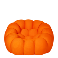 Fauteuil Bulle orange 115 x 118 cm H 78 cm