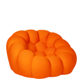 Fauteuil Bulle orange 115 x 118 cm H 78 cm