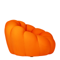 Fauteuil Bulle orange 115 x 118 cm H 78 cm