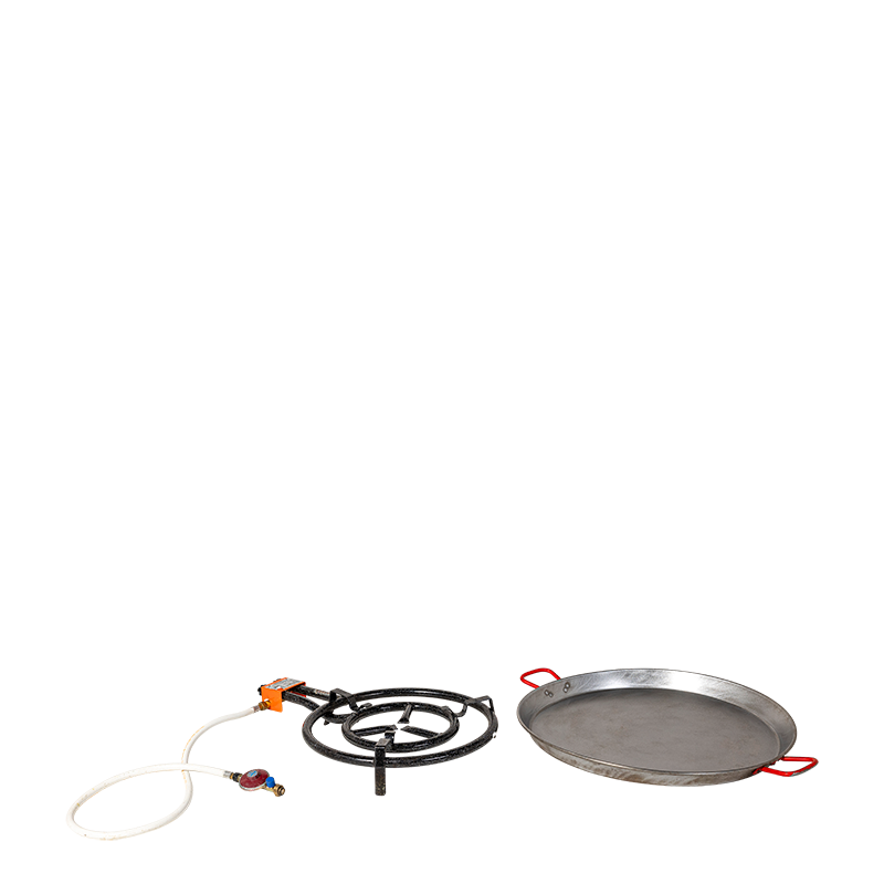 Poêle à paëlla Ø 70 cm et réchaud gaz Ø 50 cm