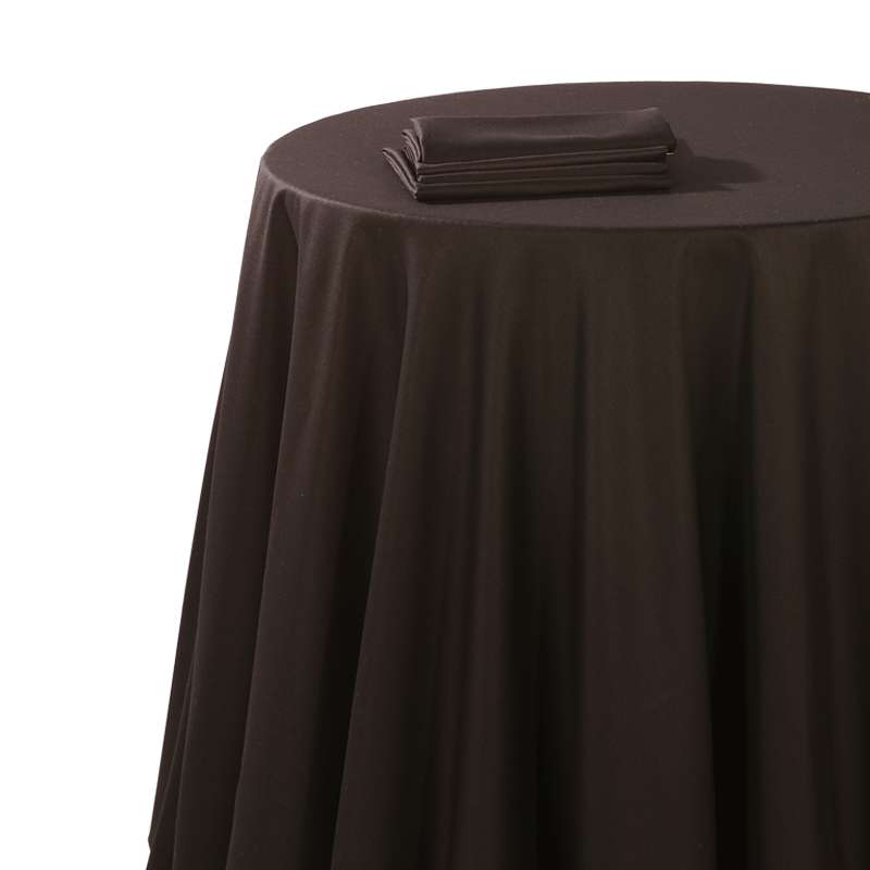 Serviette de table chintz noir 60 x 60 cm ignifugée M1