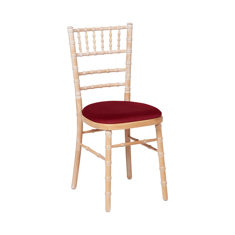 Chaise Natura avec galette bordeaux