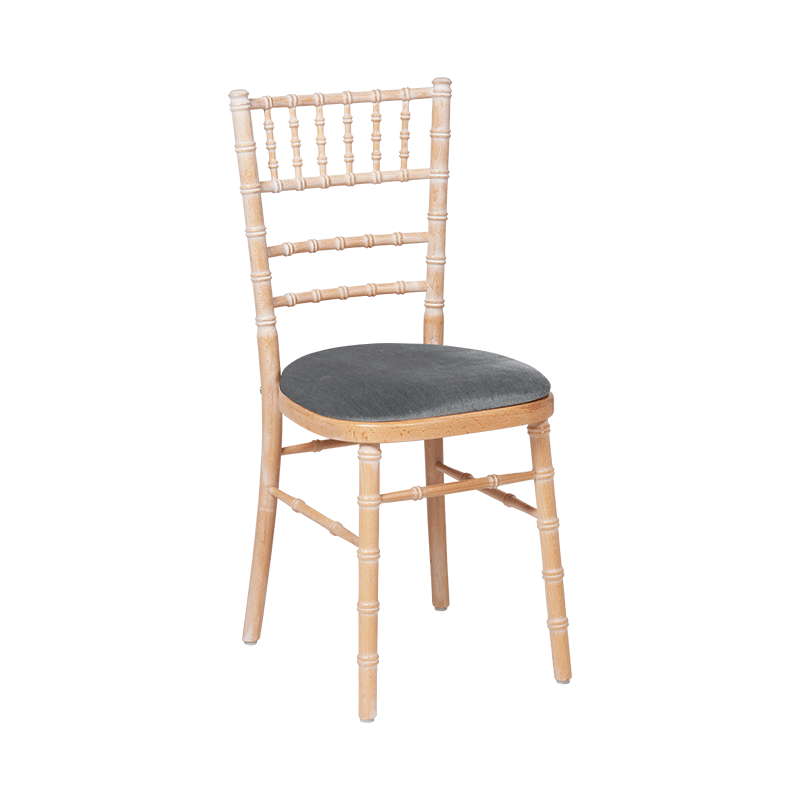 Chaise Natura avec galette grise