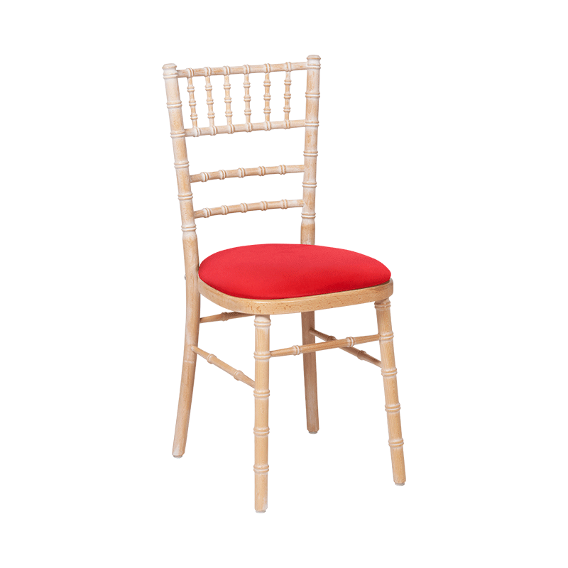 Chaise Natura avec galette rouge