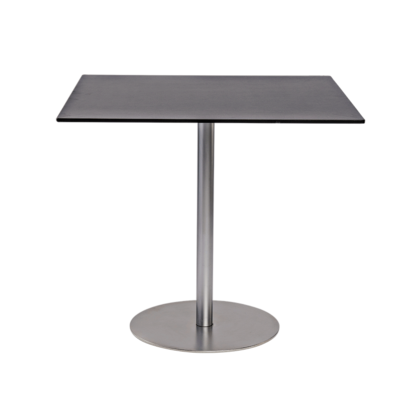 Table Brio noire 75 x 75 cm