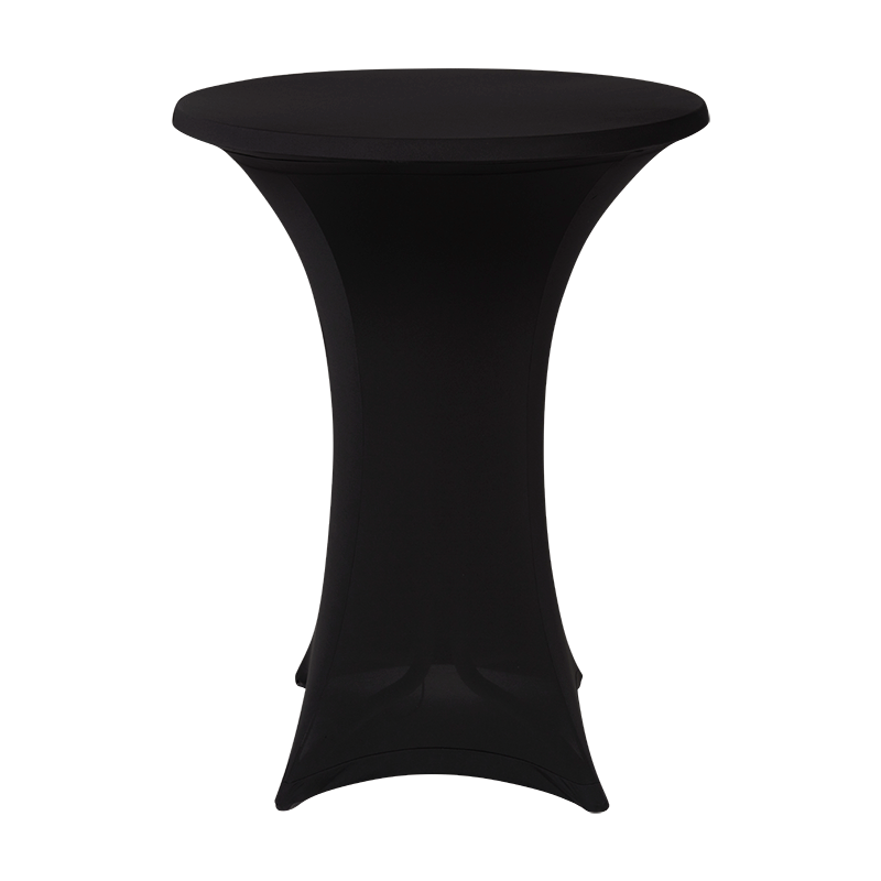 Mange-debout houssé stretch noir Ø 85 x H 110 cm