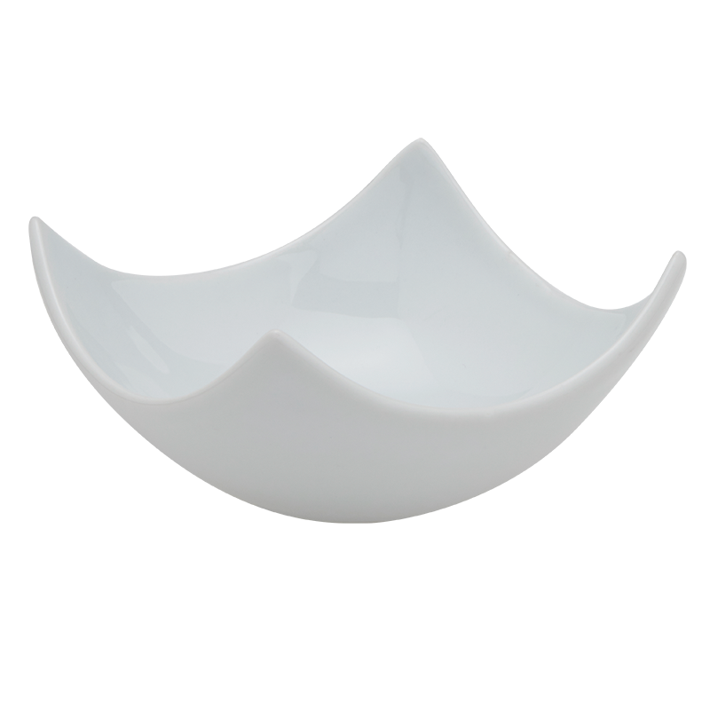 Mini assiette carrée coins relevés 8 x 8 cm 5 cl