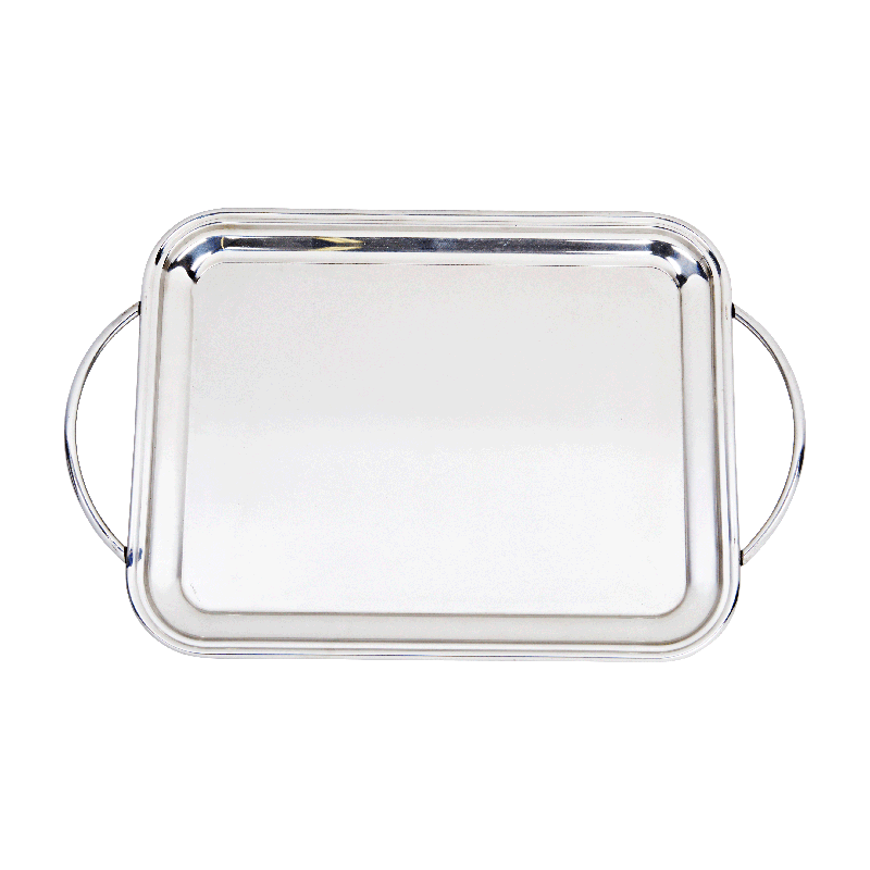 Plateau avec anses en inox 50 x 37 cm