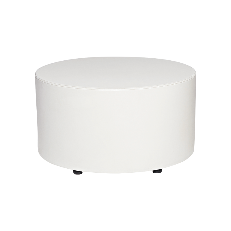 Pouf Bardot blanc Ø 90 cm H 48 cm