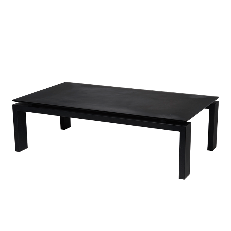 Table basse Wings noire 130 x 70 x H 38 cm