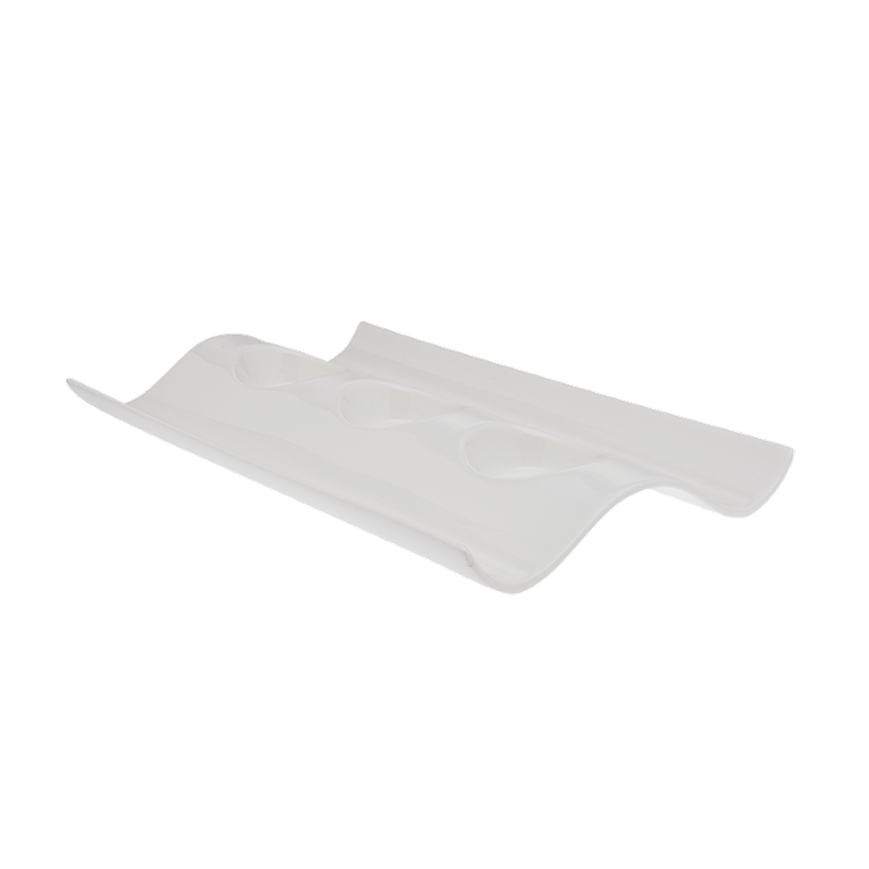 Assiette rectangulaire Trio 32 x 20,5 cm