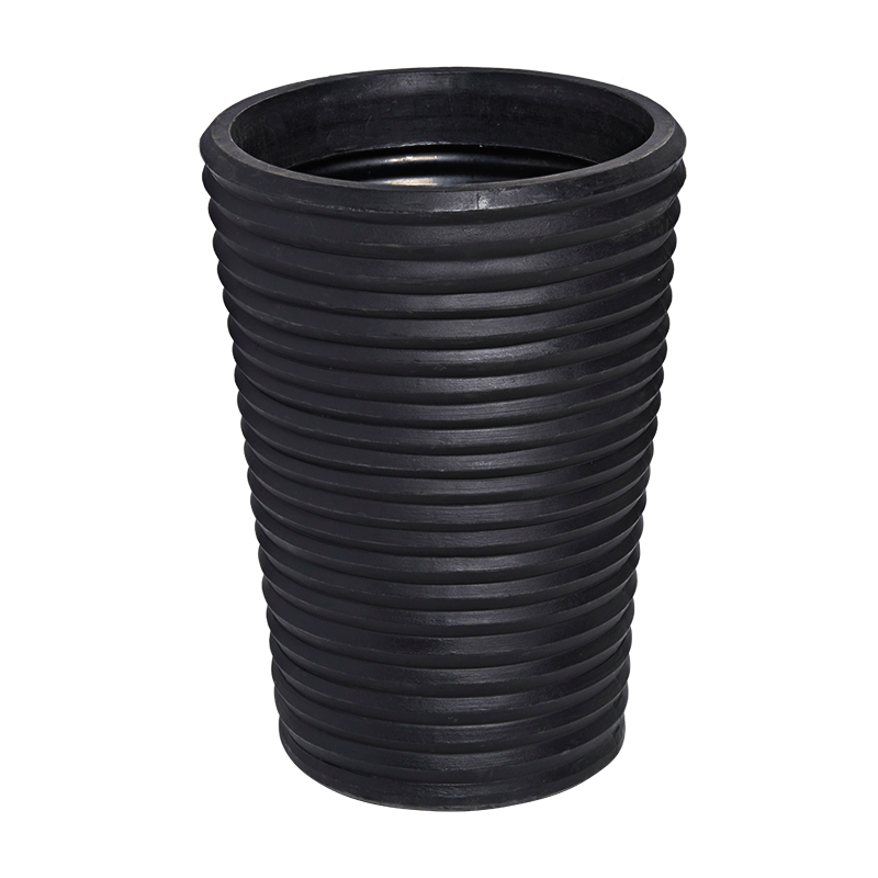 Bac à parapluies strié noir