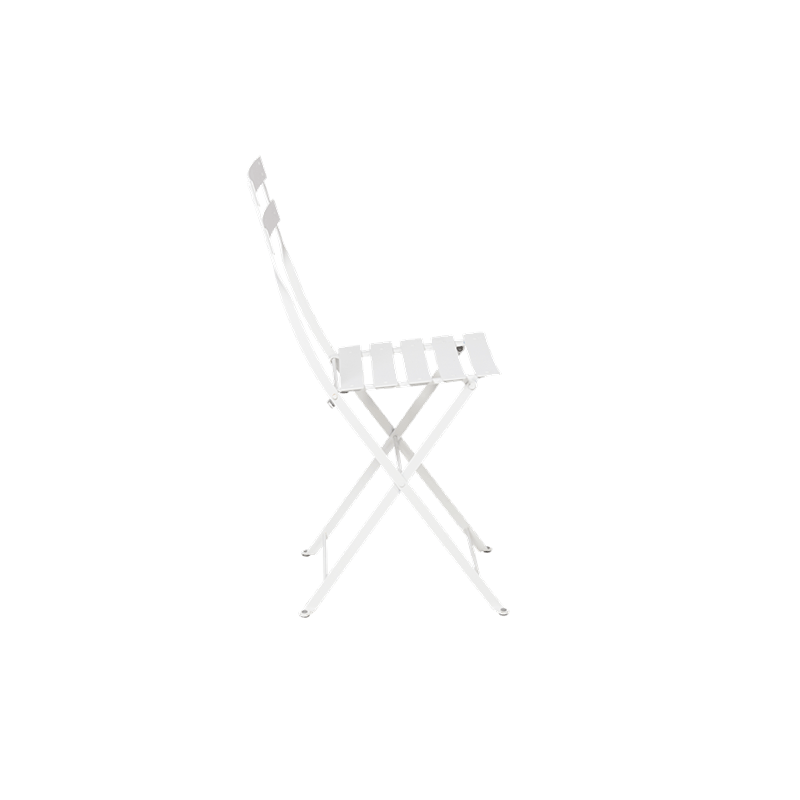 Chaise Simplex à lattis blanche