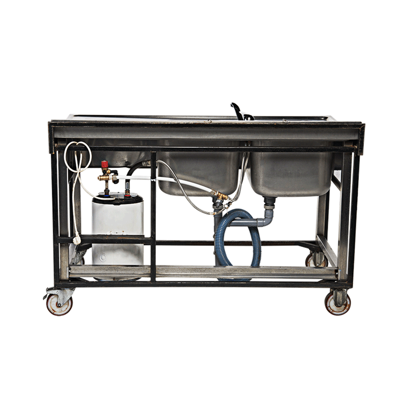 Evier double avec boiler 10 L 220 V