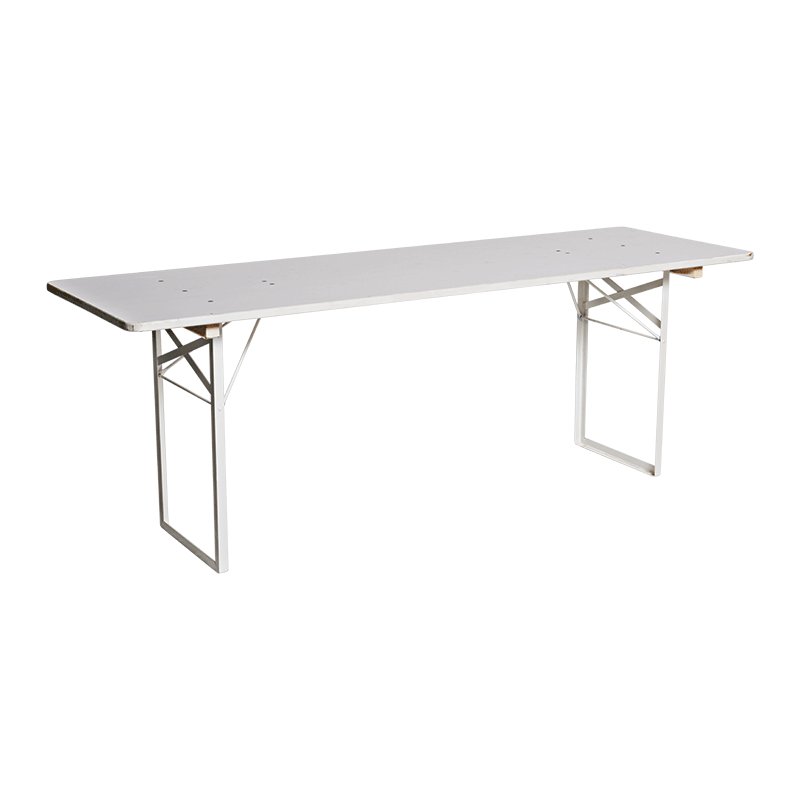 Table en pin blanche 70 x 220 cm