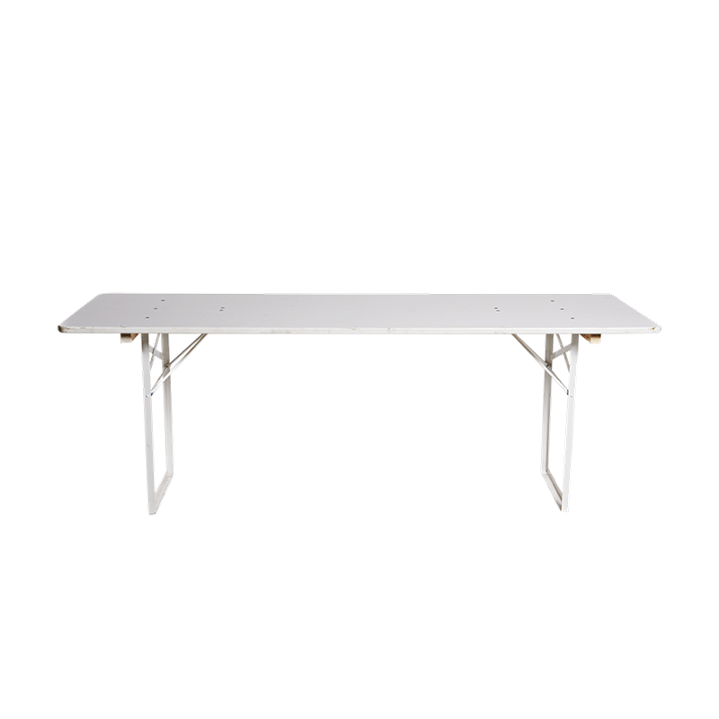 Table en pin blanche 220 x 70 cm