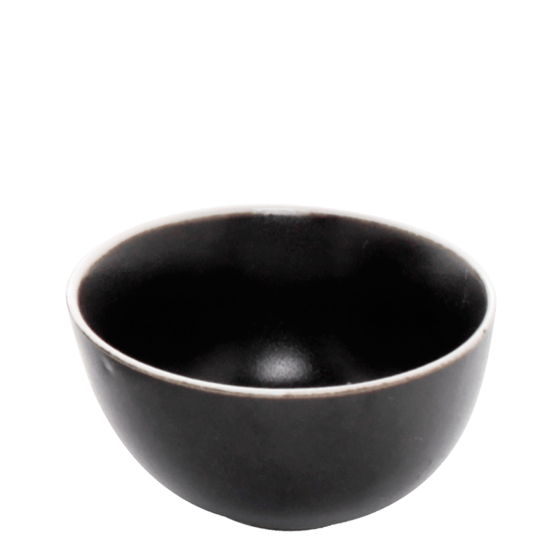 Bol carbone filet blanc Ø 12 cm H 6 cm 35 cl