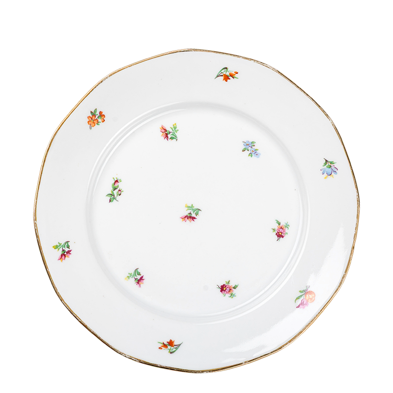 Grande assiette Vintage fleurie Ø 23-25 cm