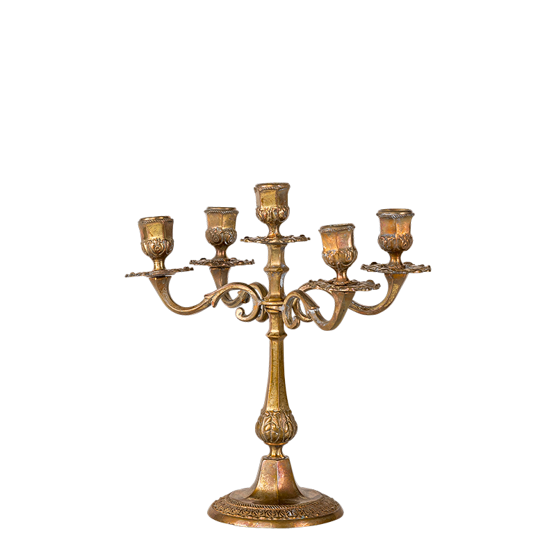 Chandelier Vintage doré