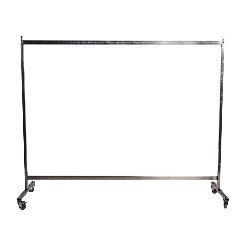 Tringle H 160 cm avec 45 cintres plastique