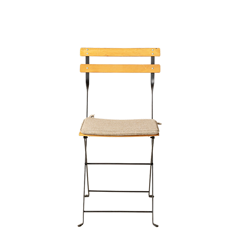 Chaise Trocadéro Wood avec galette ficelle