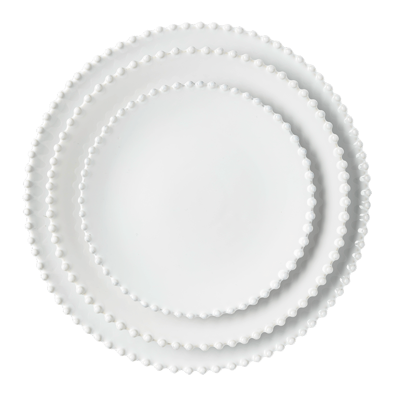 Assiette plate perle nacrée Ø 28 cm