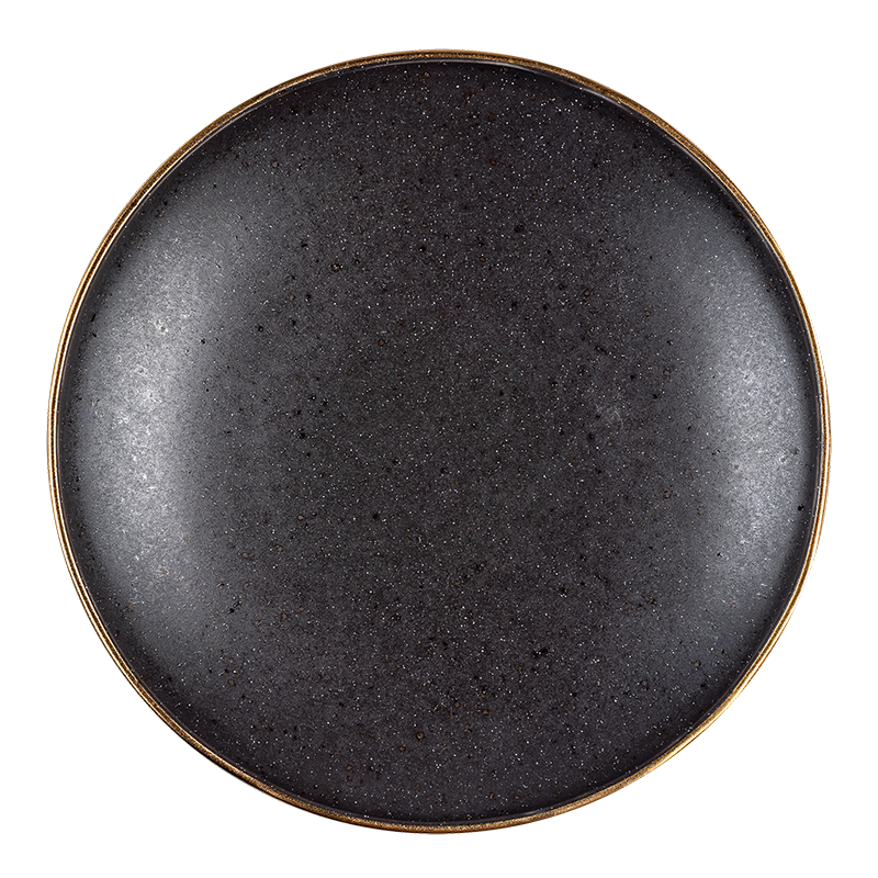 Assiette creuse Volcan doré Ø 23 cm