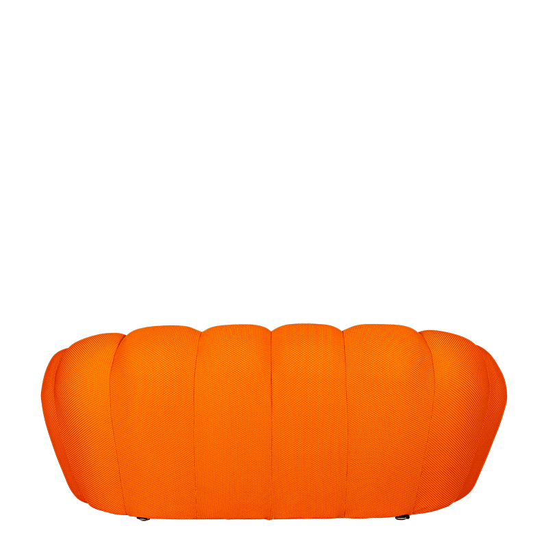 Canapé Bulle orange 115 x 195 cm H 78 cm