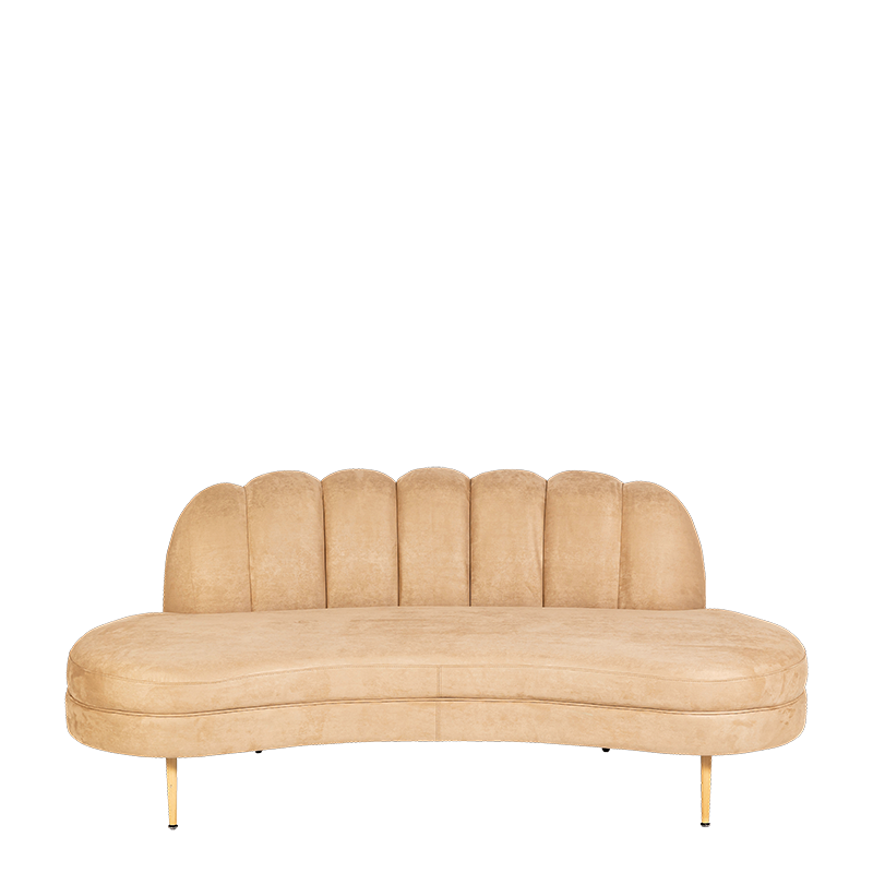 Canapé Bella beige 75 x 190 cm H 80 cm