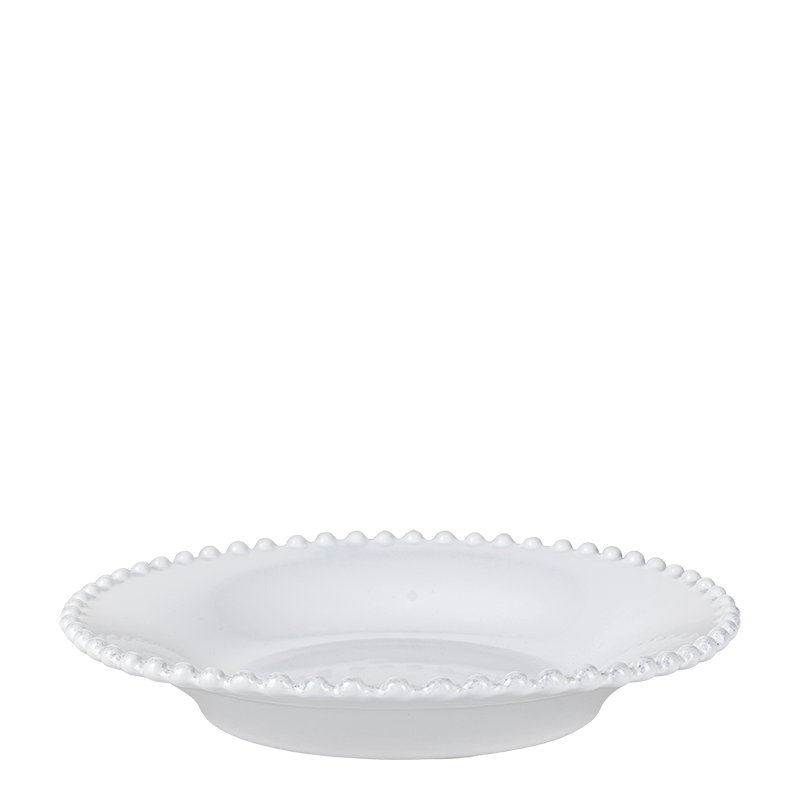 Assiette creuse perle nacrée Ø 24 cm
