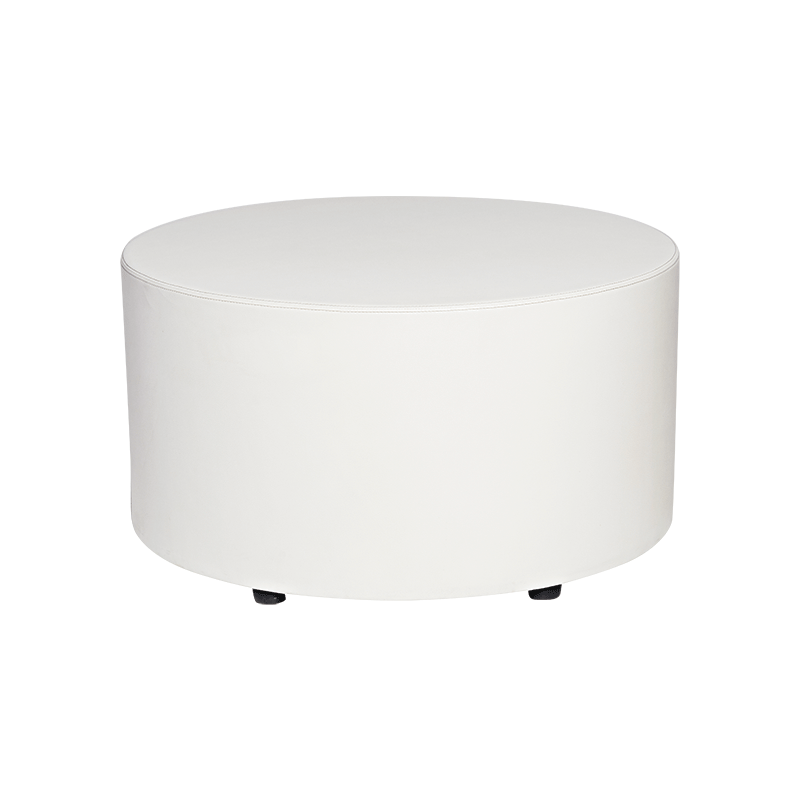Pouf Bardot blanc Ø 90 cm H 48 cm