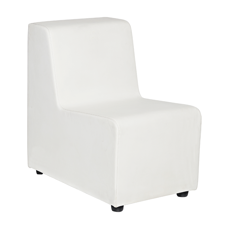 Fauteuil Stone blanc 50 x 75 x H 78 cm